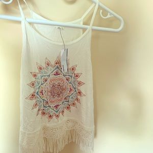 Garage Sun Trim Cami tank! New. Tags on